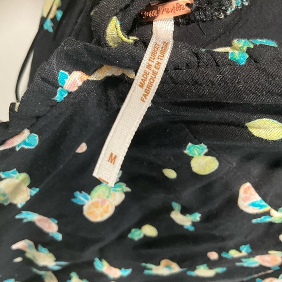 Free Peoplw Like A Lady Orange Slice Ruffle Mini Dress - Picture 3 of 4